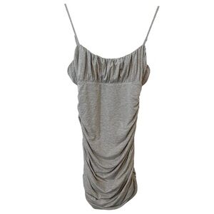 Lovers + Friends Juliana Heather Gray Ruched‎ Mini Dress Size Medium